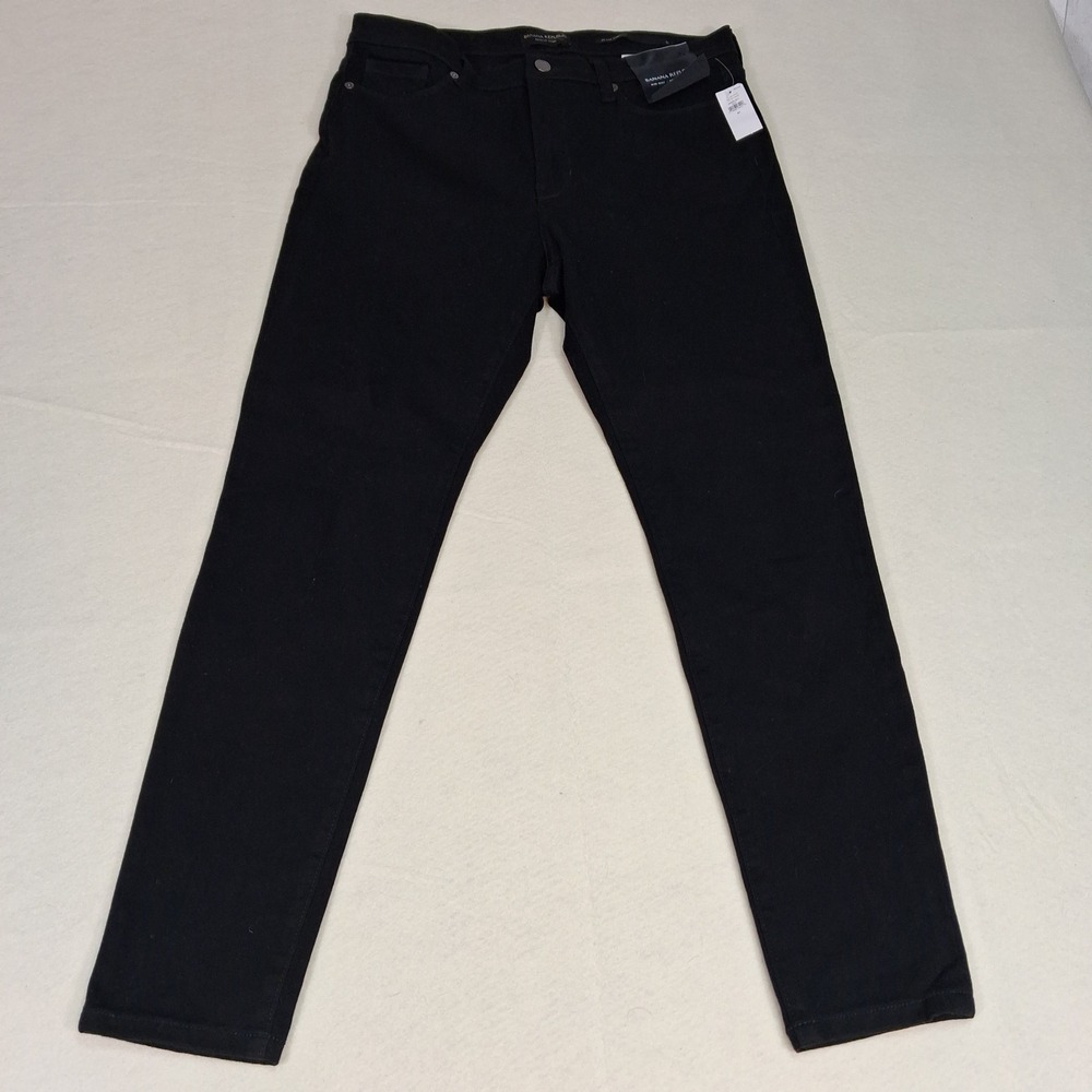Banana Republic Skinny Jeans Womens 31 Black Mid Rise Ankle Premium Denim 425054